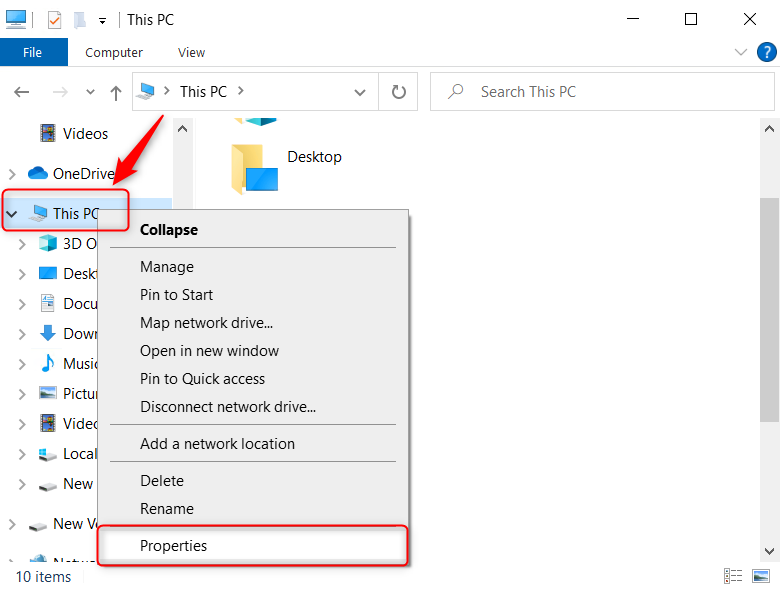 Windows Explorer Properties