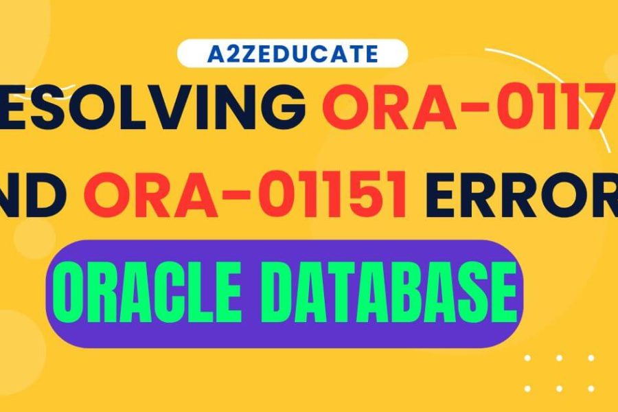 Resolve ORA-01172 and ORA-01151 Errors in Oracle Databases